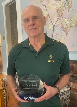 Tobey received award 3 Tobey received award 3